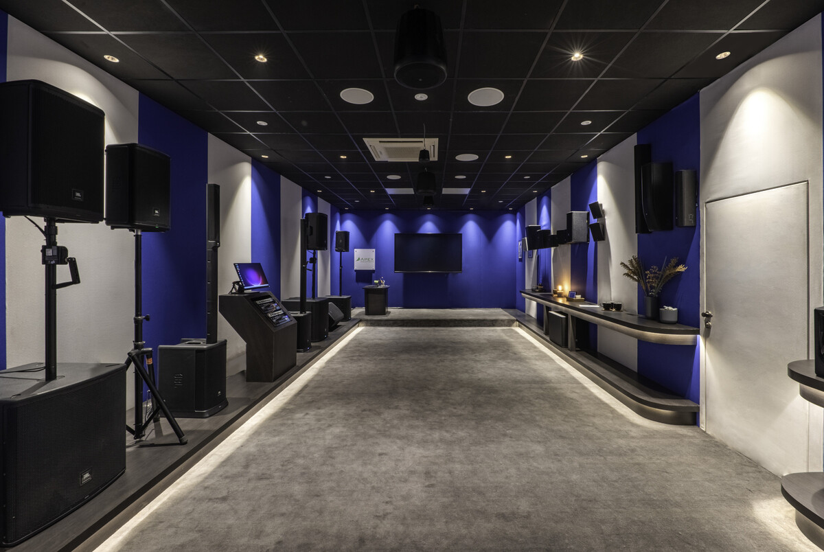 audio experience centre for apex solutions